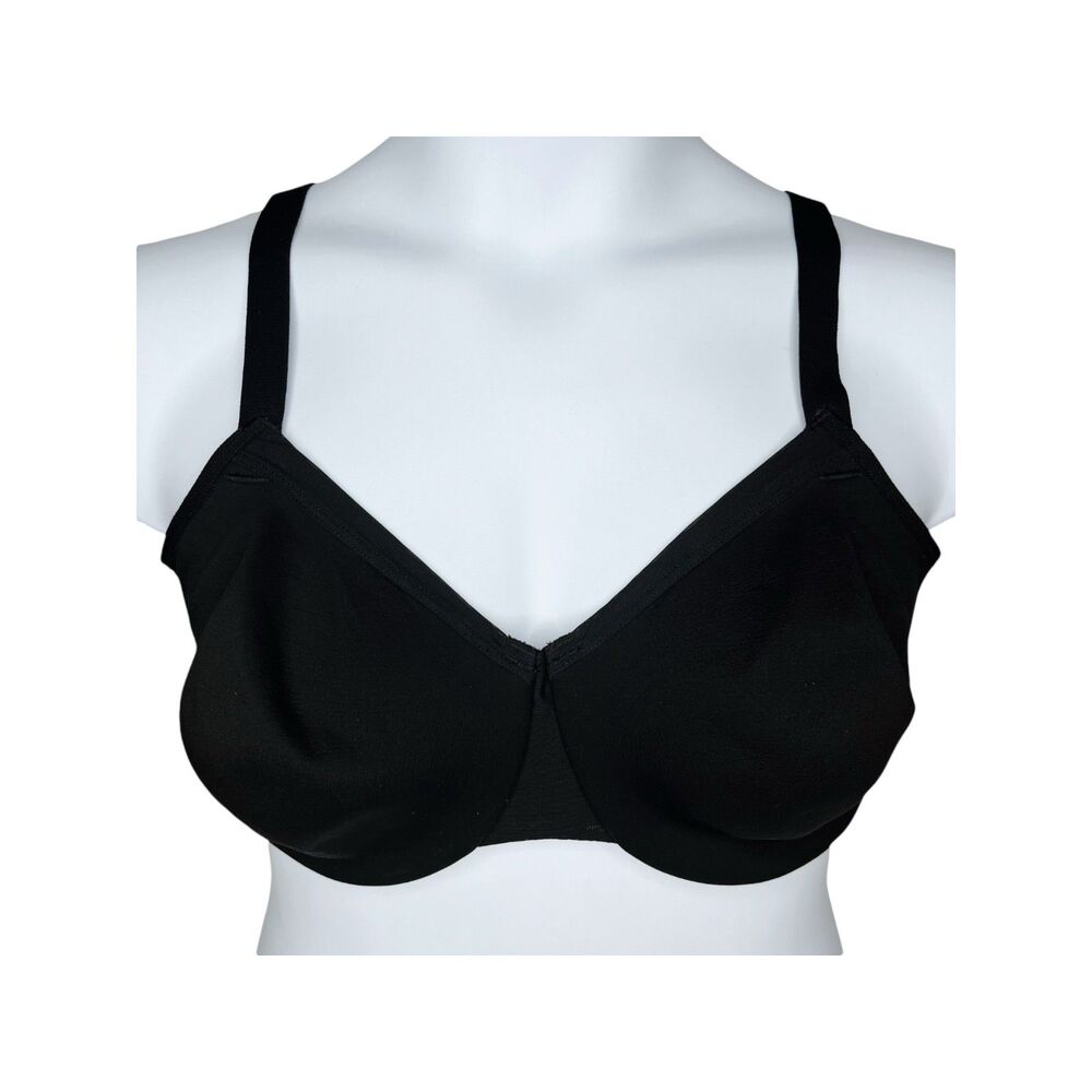 Wacoal Classic Reinvention Bra sz 36DDD * Black Underwire Full Coverage Support